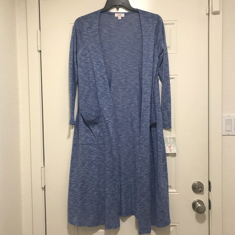 Lularoe Sarah - Lightweight Blue Heather - Small